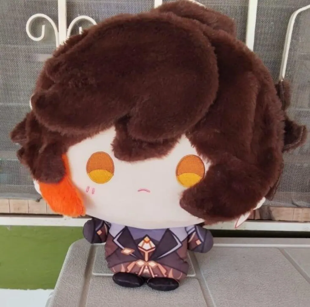 Smile House Fanmade Plushies Male Dark Brown Big Head 30CM Plush Doll
