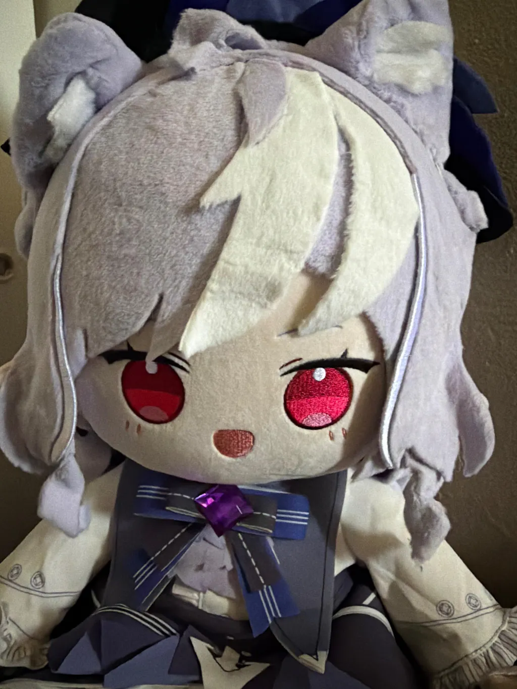 FREE SHIPPING Smile House Fanart Plushtoy Cat Ears Plushies Vi Big Eyes Plush Doll 40CM With Removable Cat Ears