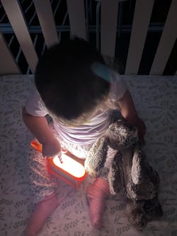 SmileyBubblyBaby White Noise Machine - Baby Sleep Soother & Night Light