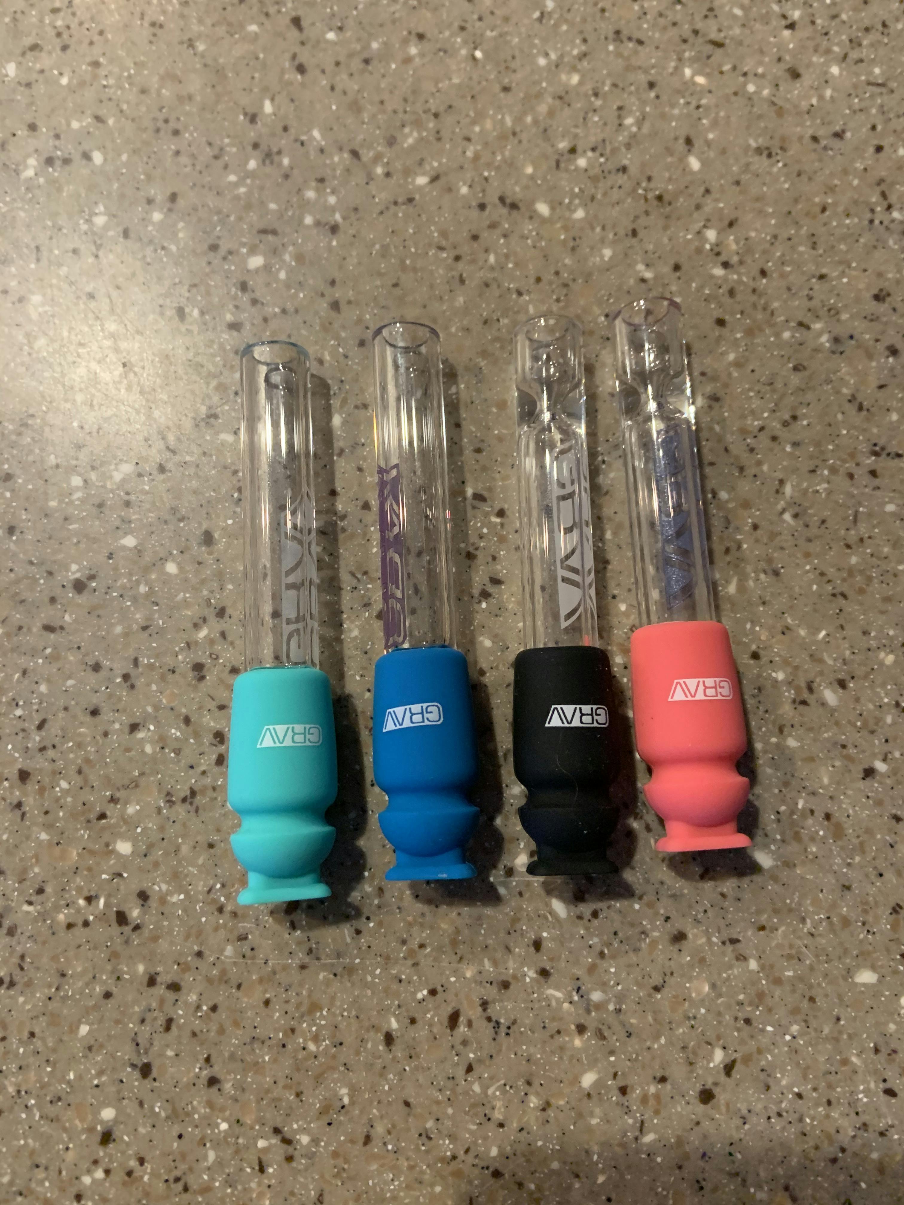 GRAV Silicone Capped Glass Crutch SMOKEA®