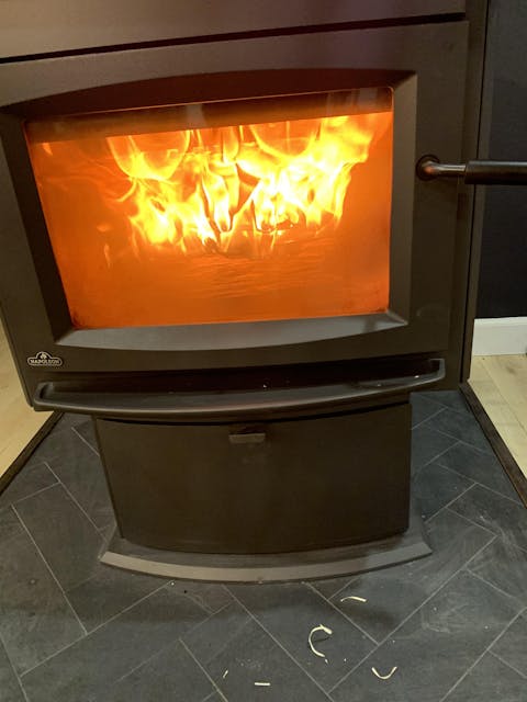 Napoleon® S25 Wood Burning Stove, Pedestal Base Cast Iron Free Standing Wood Burning Stove