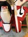 Custom RED Black White Jordan 1 CHICAGO High Q AJ1 UNISEX ( Customs And Box ), Jordan 1 Sneakers FREE SHIPPING WITH FEDEX
