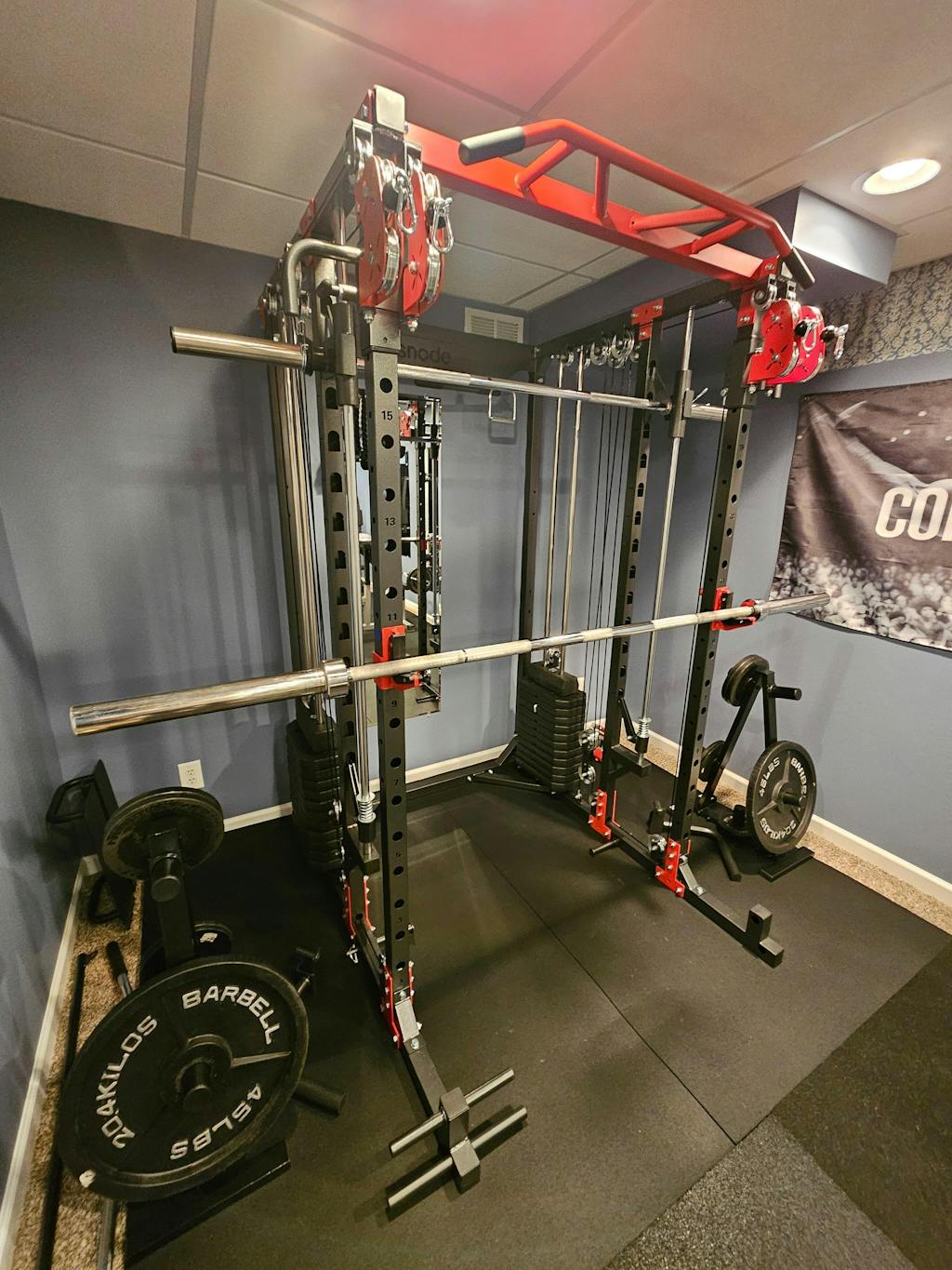 Snode Home Gym Smith Machine - ALL10 Pro with 350LB Stack