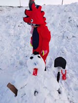 Boy & Girls Unisex Waterproof Cartoon Pattern One Piece Snowsuits