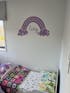 custom name rainbow wall decal
