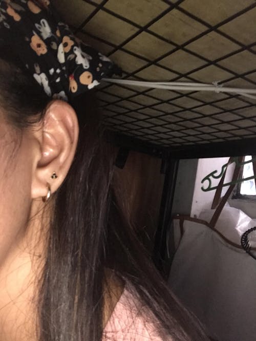 Jessica Gold Studs (Black)