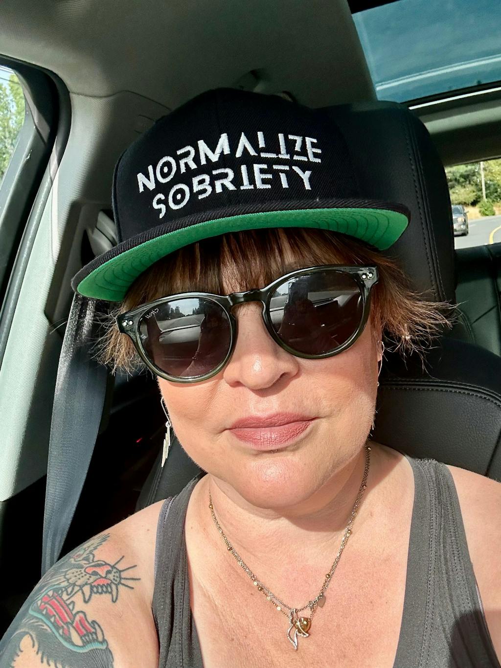 Namastay Sober Women’s V-neck Tee