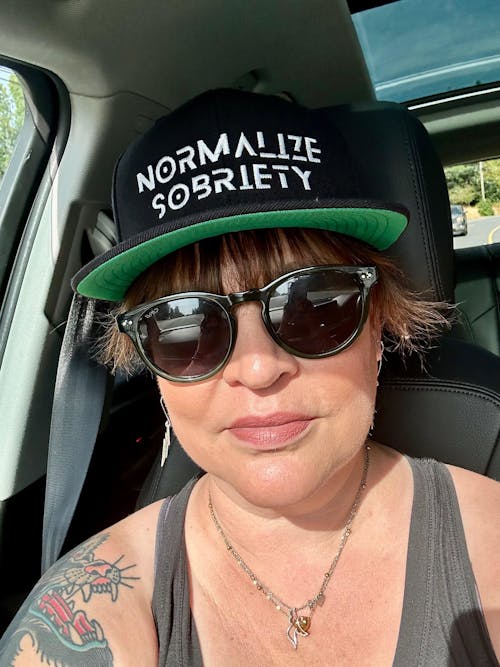 Namastay Sober Women’s V-neck Tee