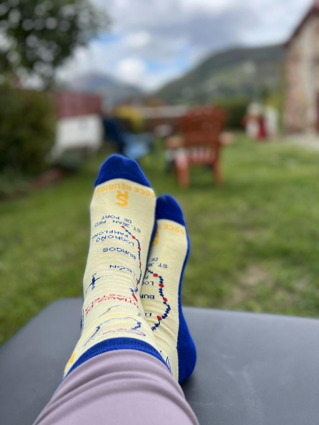 Camino Socks Sock Religious Lent Socks , Papal Socks , Pope Socks