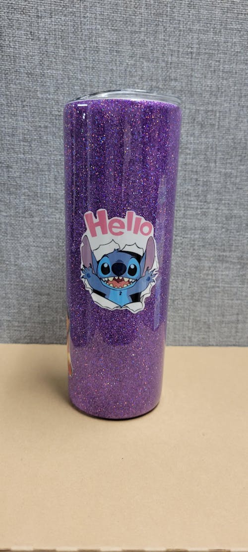 Stitch Wrap on a 20oz Skinny Tumbler on Clear/White Waterslide Paper –  SoCuteINeedOneToo