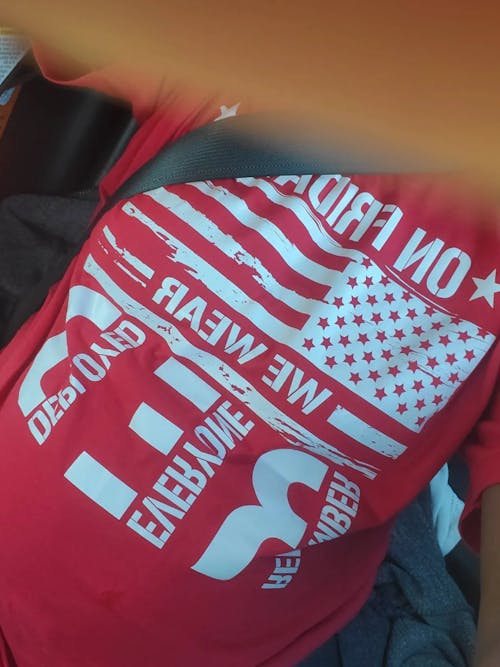 On Fridays We Wear Red Remember Everyone Deployed T-Shirt