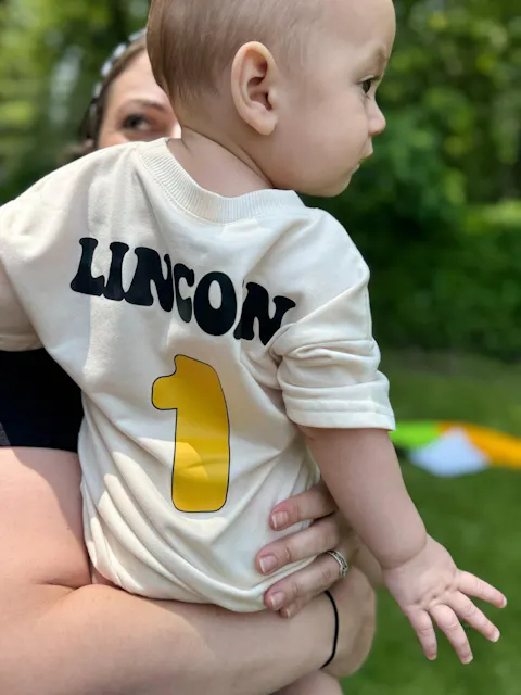 Custom Name One Happy Dude Birthday Romper Baby Smiley Face Outfit 1st Birthday Bodysuit Bold Playful Design Checkered Pattern