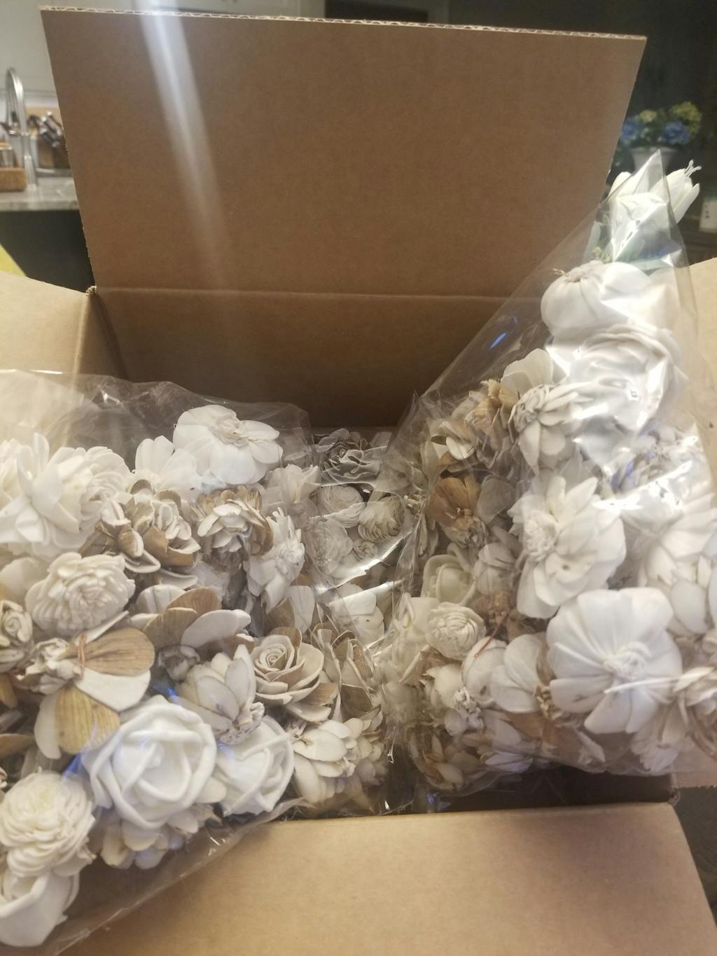 Mini Flower Assortment (150 Flowers) Sola Wood Flowers