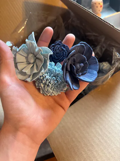 100 Random Assortment (No Bark) – Sola Wood Flowers