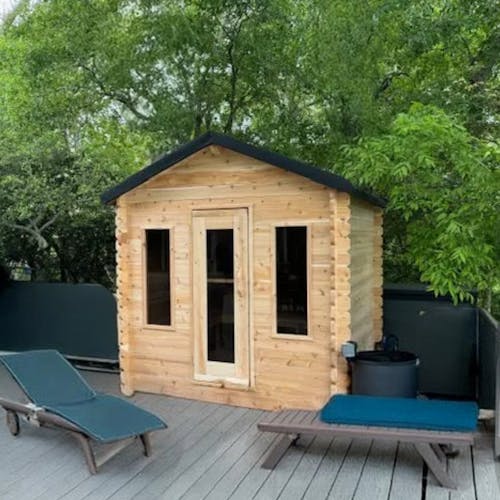 Dundalk Leisurecraft Canadian Timber 6 Person Georgian Cabin Sauna | CTC88W