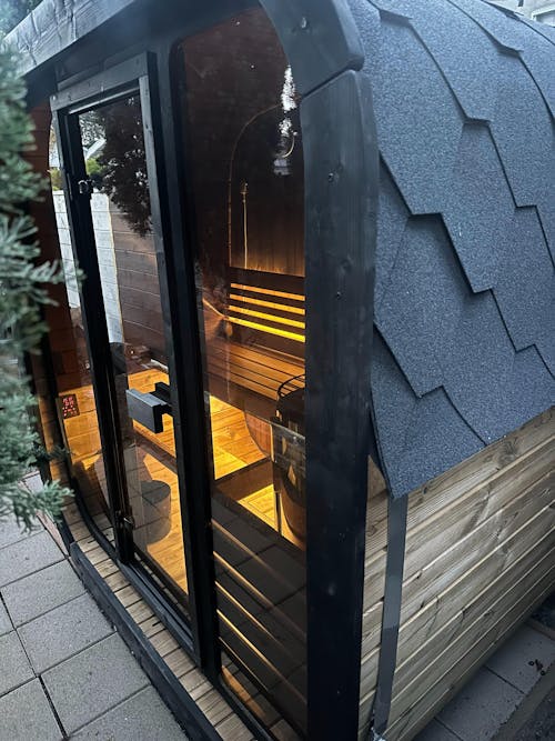 SaunaLife CL4G 3-Person Cube-Series Outdoor Sauna Kit