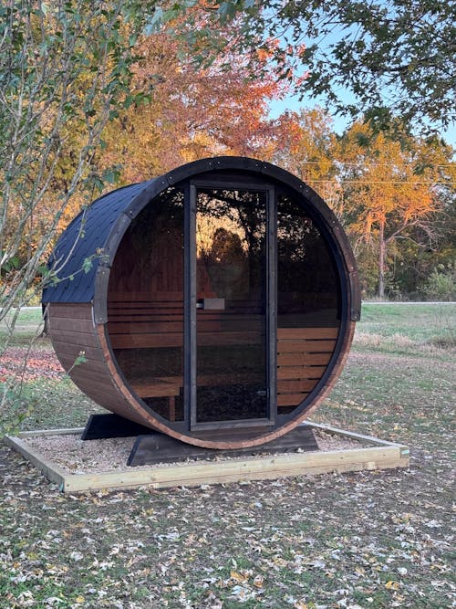 SaunaLife EE6G 4-Person Barrel Sauna | Ergo Elegance Series