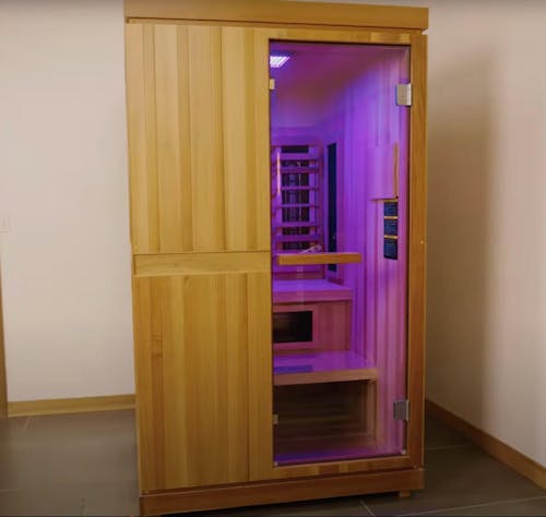 Finnmark FD-4 Trinity 2-Person Hybrid Indoor Sauna with Traditional Heater, Infrared & Red Light Therapy | FD-KN004