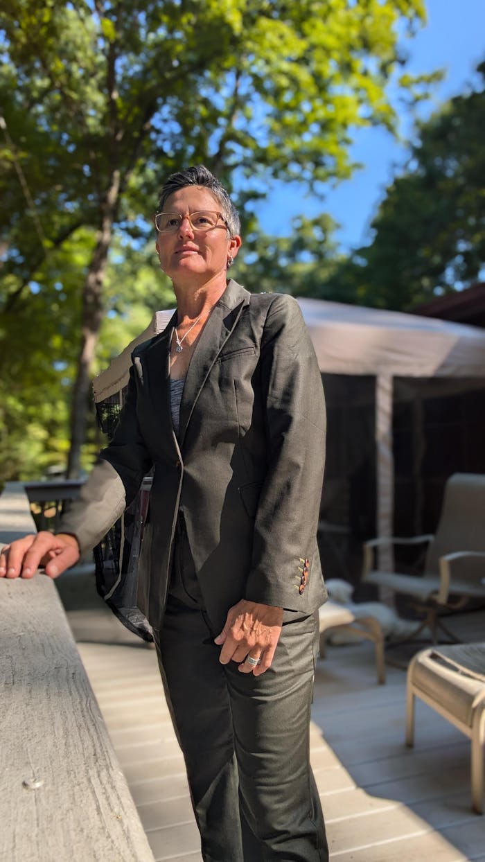 SoloveDress 2 Pieces Single Buttons Notch Lapel Women Suit (Blazer+Pants)