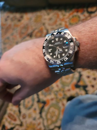 Seiko Mod GMT "Bruce Wayne" Dive Watch (Premium Dial)
