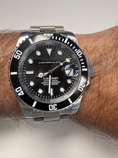 Seiko Mod Submariner "Date" Dive Watch (Premium Dial)