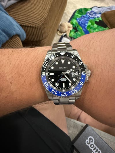 Seiko Mod GMT "Batman" Dive Watch