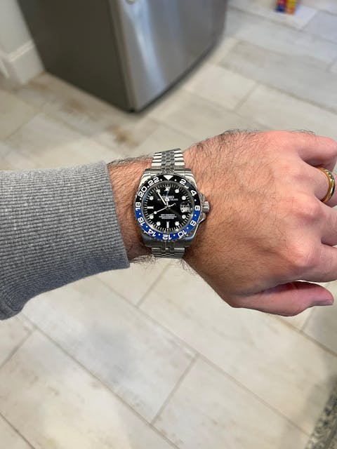 Seiko Mod GMT "Batgirl" Dive Watch (Premium Dial)