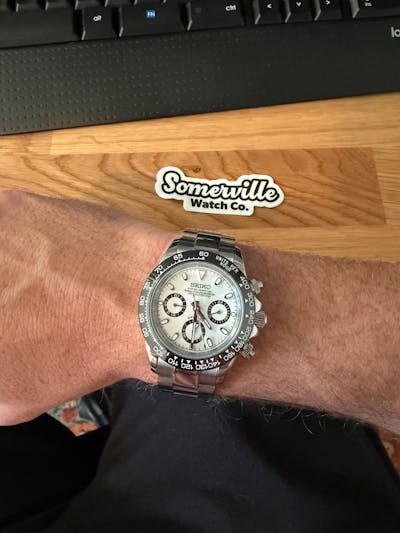 Seiko Mod Daytona "Panda" Chronograph Watch