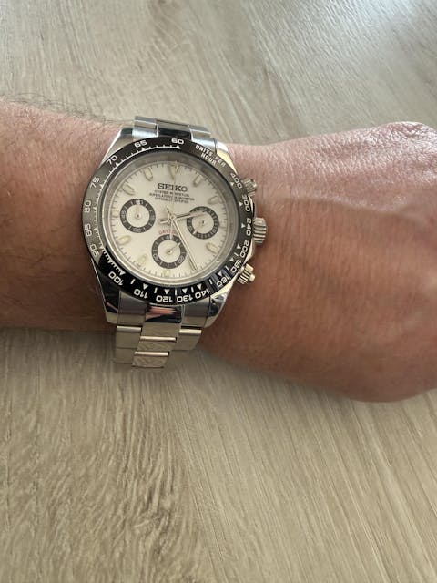 Seiko Mod Daytona "Panda" Chronograph Watch