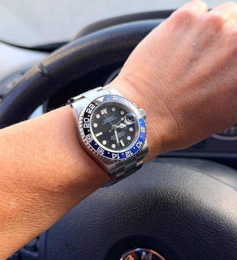 Seiko Mod GMT "Batman" Dive Watch (Premium Dial)