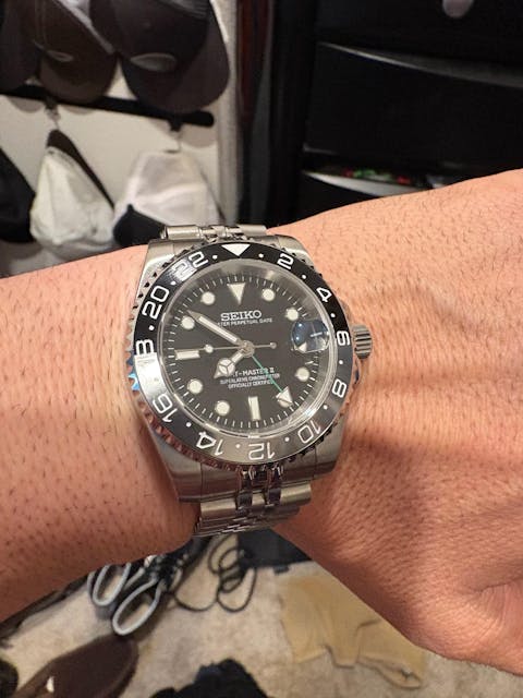 Seiko Mod GMT "Bruce Wayne" Dive Watch (Premium Dial)