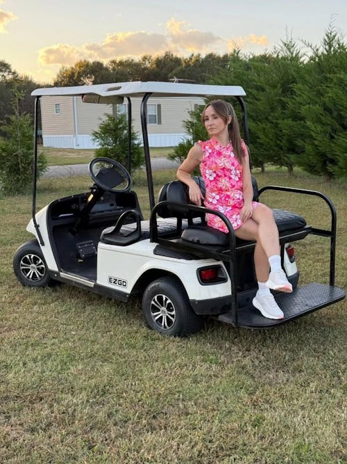 Red Floral 34" Ruffled Sleeveless Active Dress With Shorts