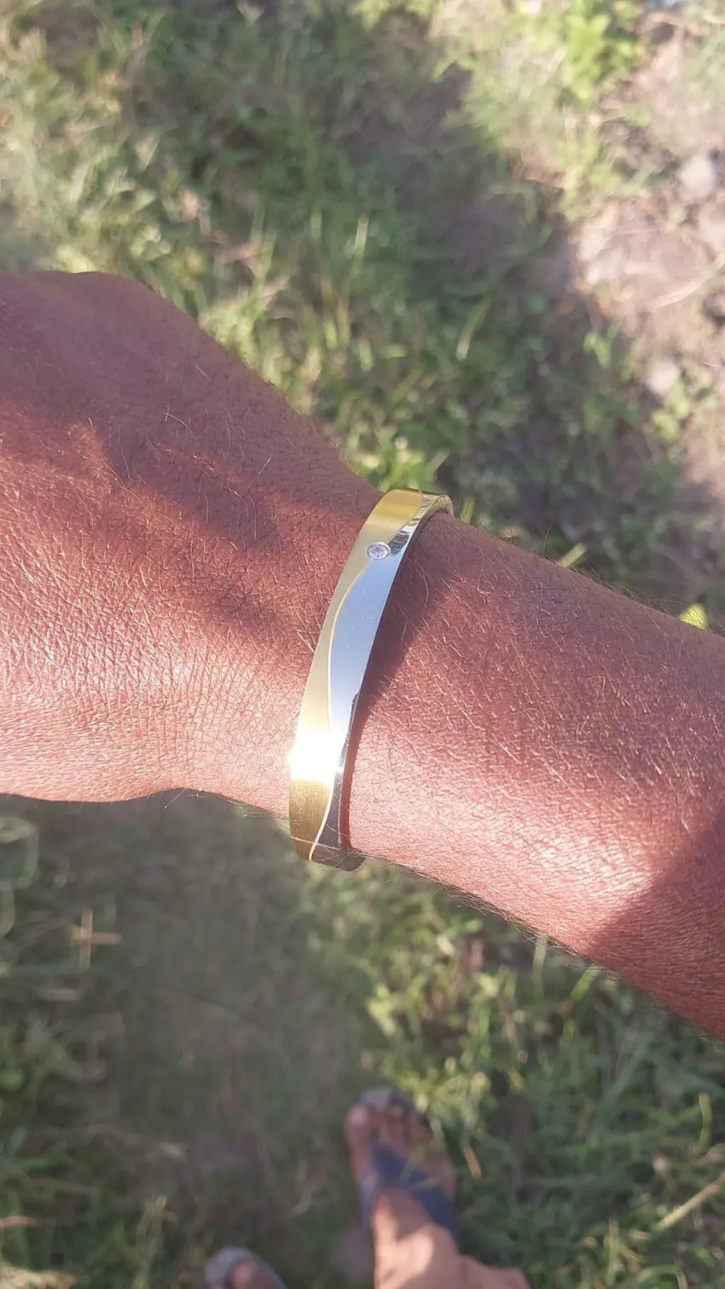 Fashion-Forward Design High-Quality Golden Color Kada for Men - Style A872