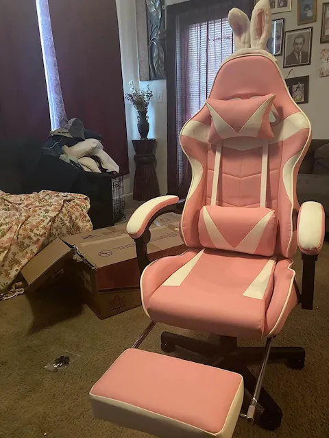 【@gingerdoll101 Recommended】Limited Edition Pink Gaming Chair High Back Chair for Girl Gamer
