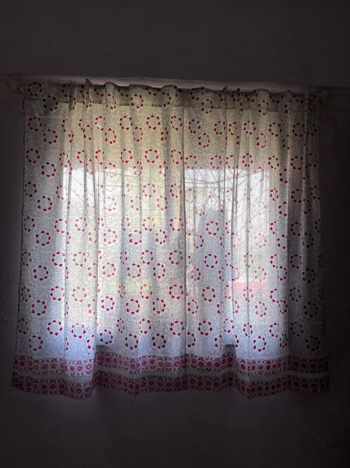 Sootisyahi 'Floral Chakras' Handblock Printed Voile Cotton Curtain