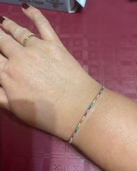 Bratara Tennis Argint cu Pietre Multicolore 2mm