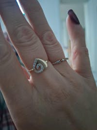 Inel Aur 14k Inima cu Zirconii