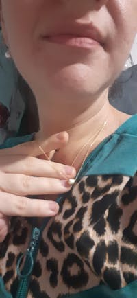 Lant Argint Placat cu Aur Inima