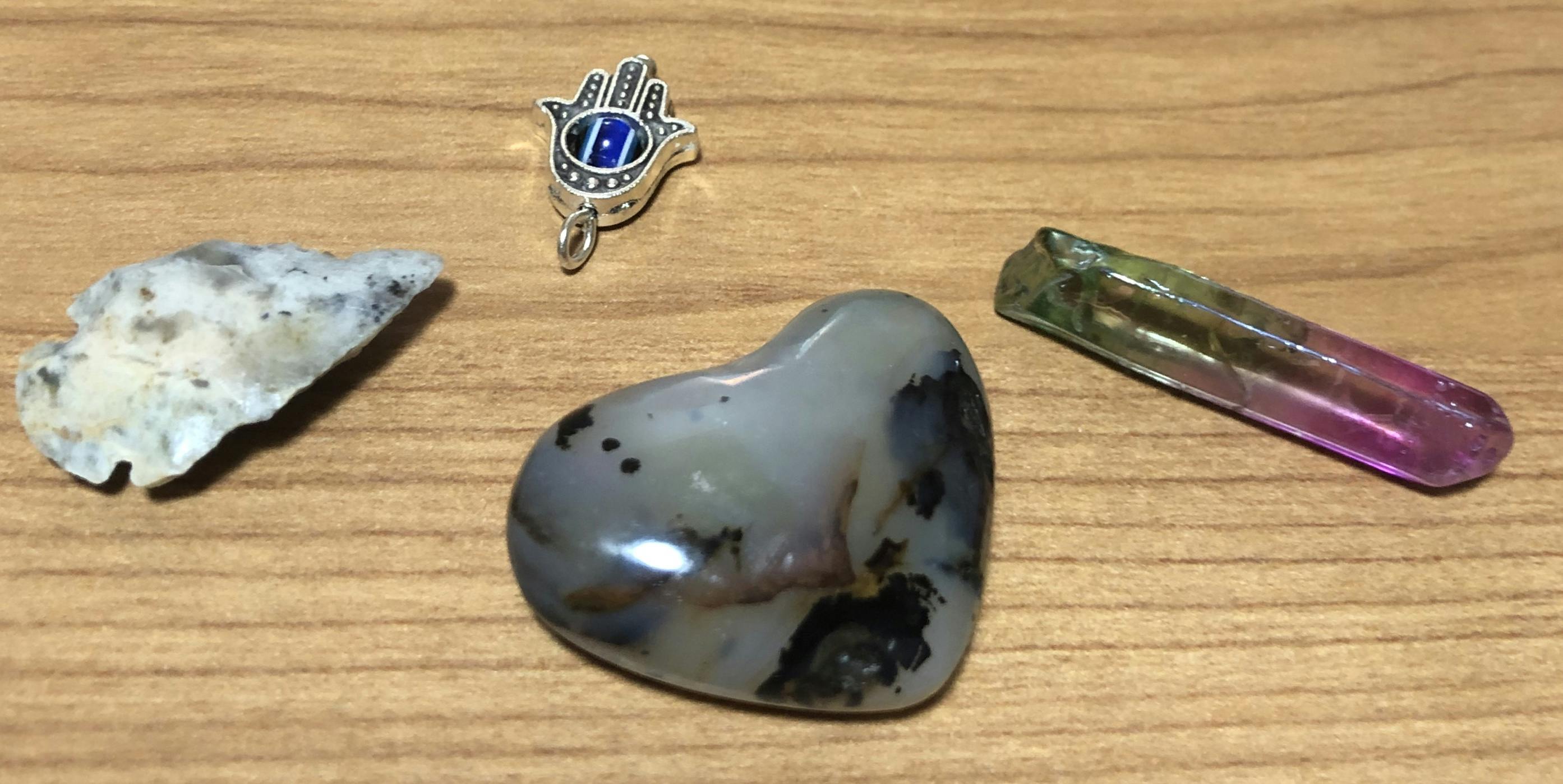 Pisces Pyramid Candle with Hidden Crystal Gems Inside! SOUL/\TERRA