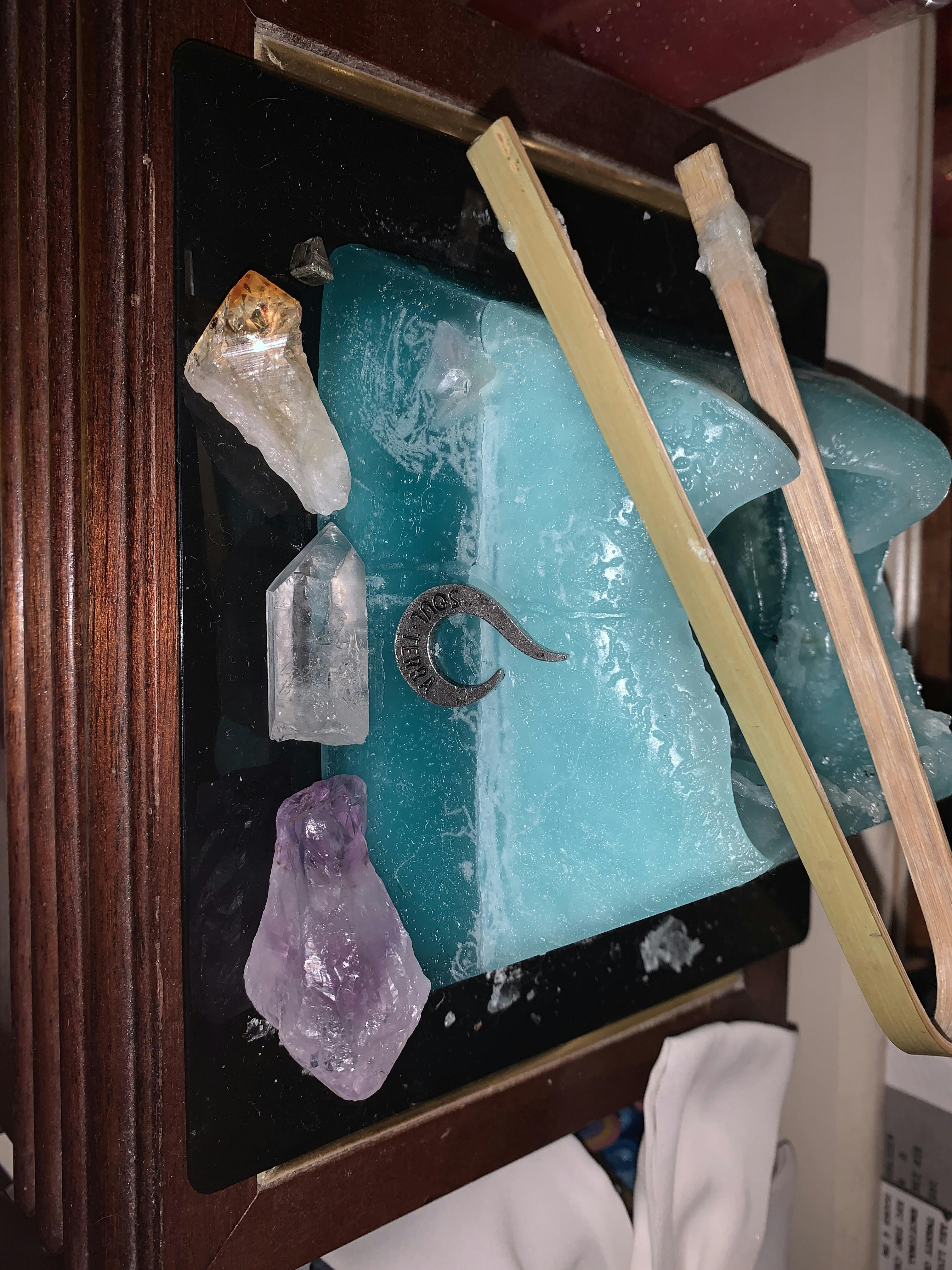 THE ARCHER Sagittarius Crystal Pyramid Candle SOUL/\TERRA
