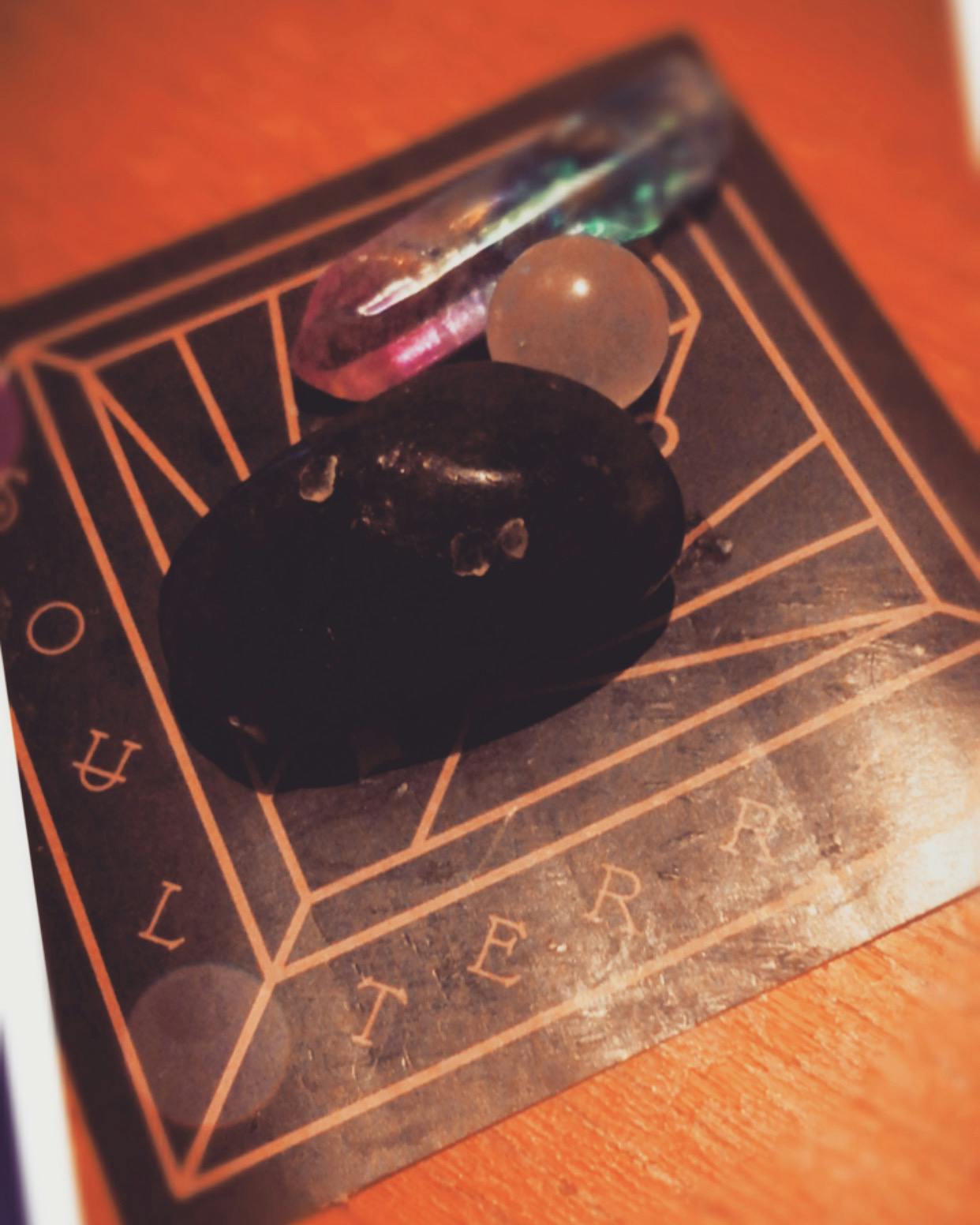 Virgo Pyramid Candle with Hidden Crystal Gems Inside! SOUL/\TERRA
