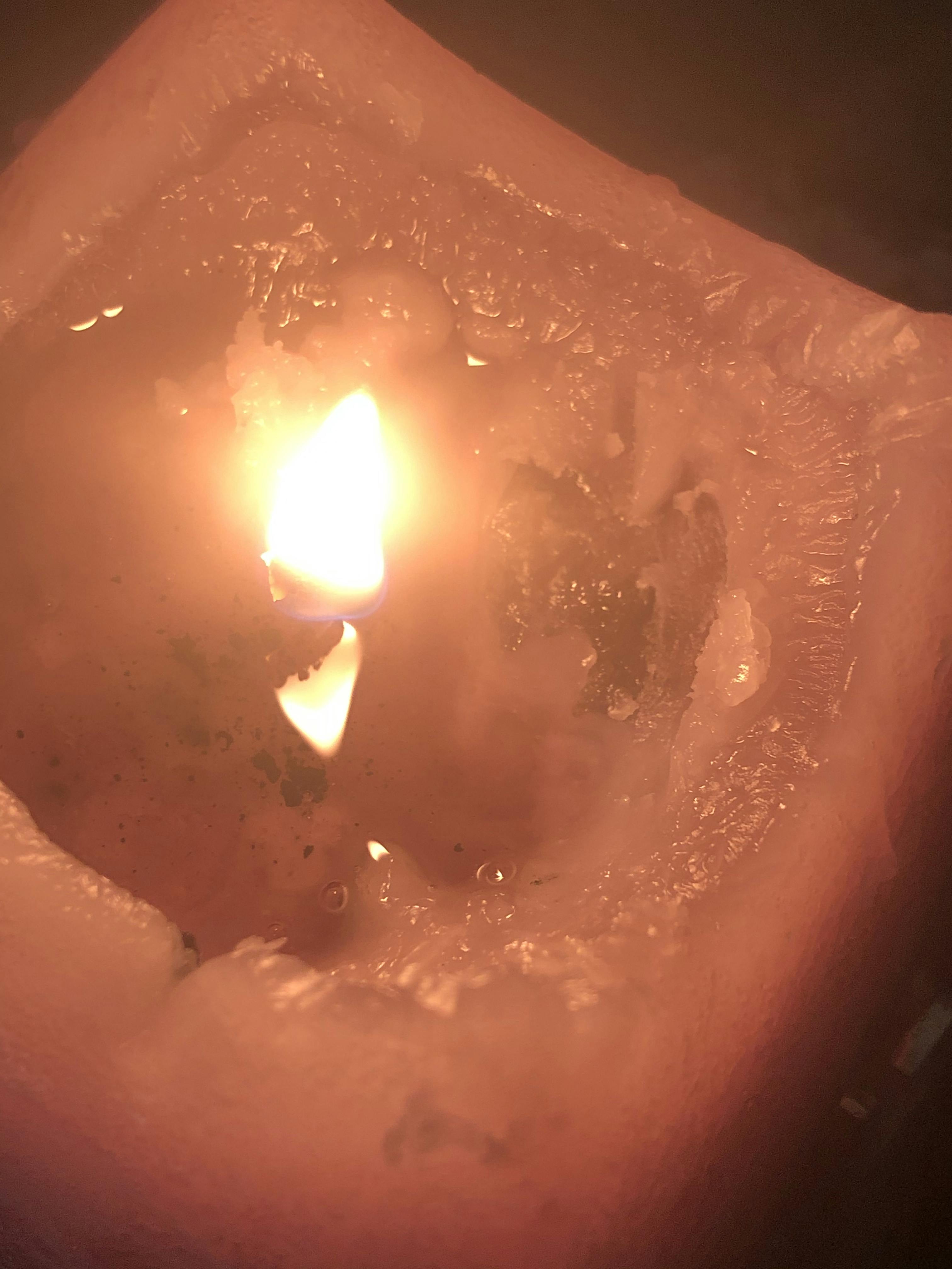 Pisces Pyramid Candle with Hidden Crystal Gems Inside! SOUL/\TERRA