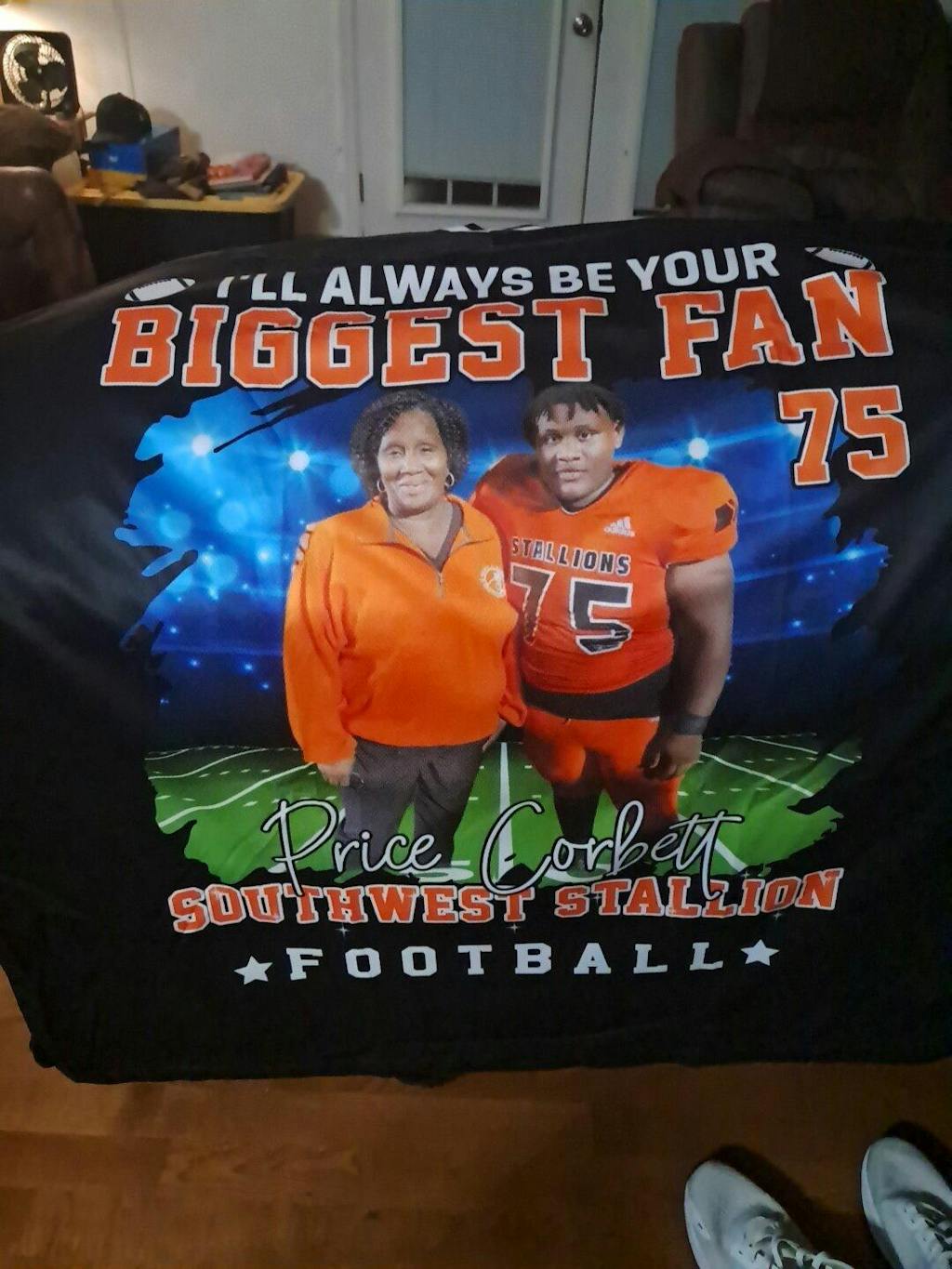 I Will Always Be Your Biggest Fan, Personalized Football Jersey For Football Mom Grandma Sport Family T1807