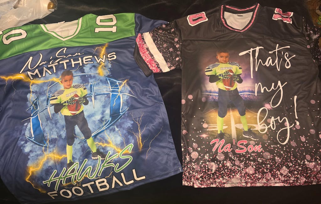 Personalied Football Jersey Shirt For Football Family Custom Photo Game Day Family Shirt H2511