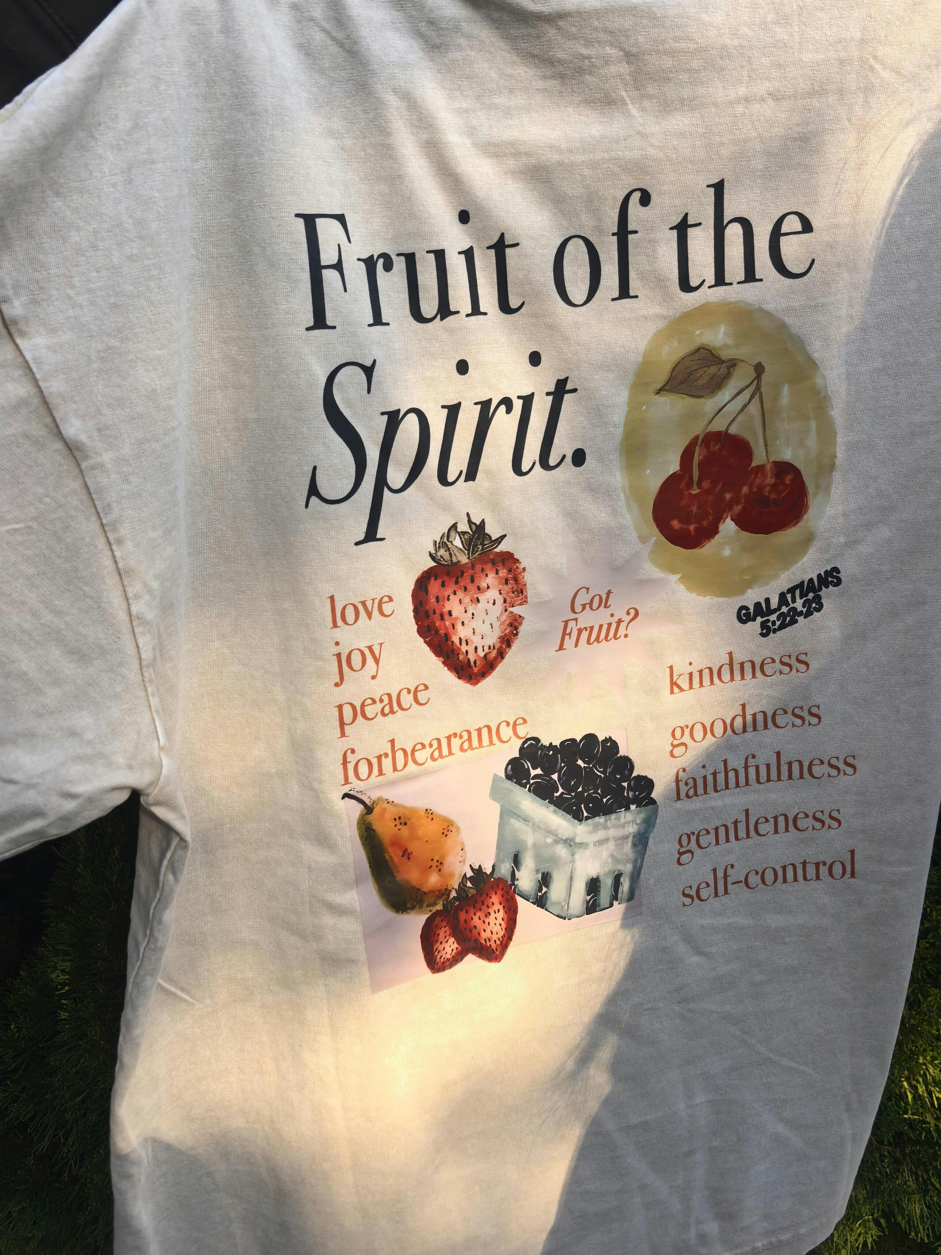 Fruit of the Spirit Christian Graphic T-Shirt for Women – Soultt