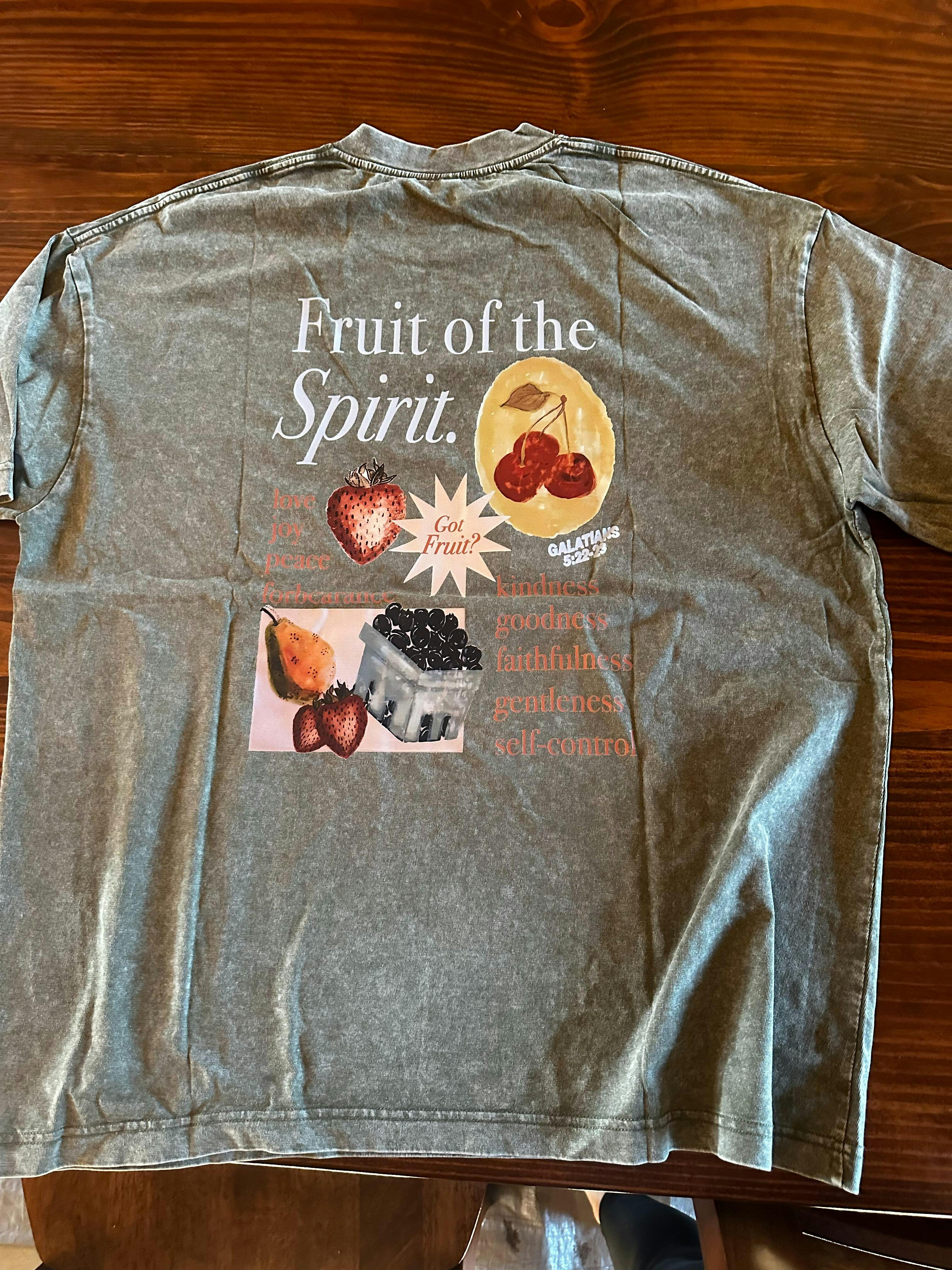 Fruit of the Spirit Christian Graphic T-Shirt for Women – Soultt