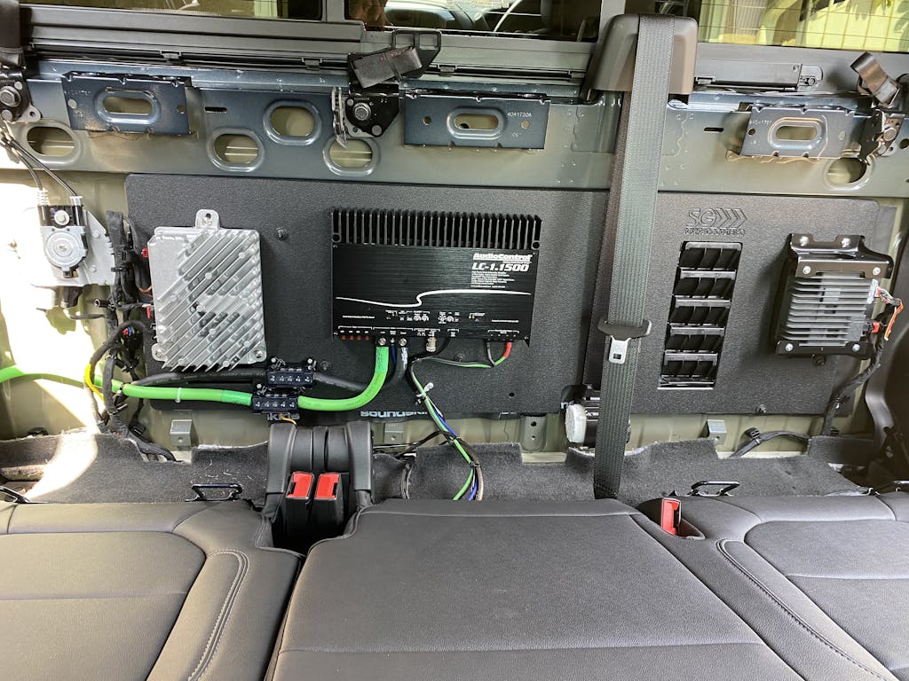 20192021 GMC Sierra Chevrolet Silverado Custom Made Amplifier Rack/ Sounds Good Stereo Online