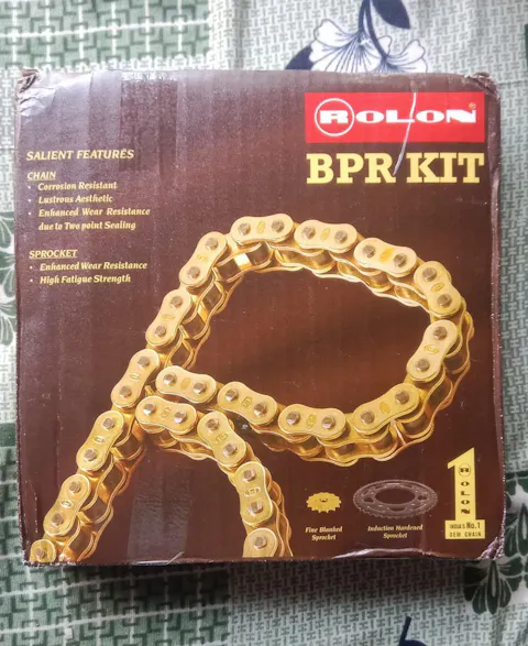 Brass Chain Sprocket kit for TVS APACHE 160 RTR 4V BS4 - KIT NORC F322