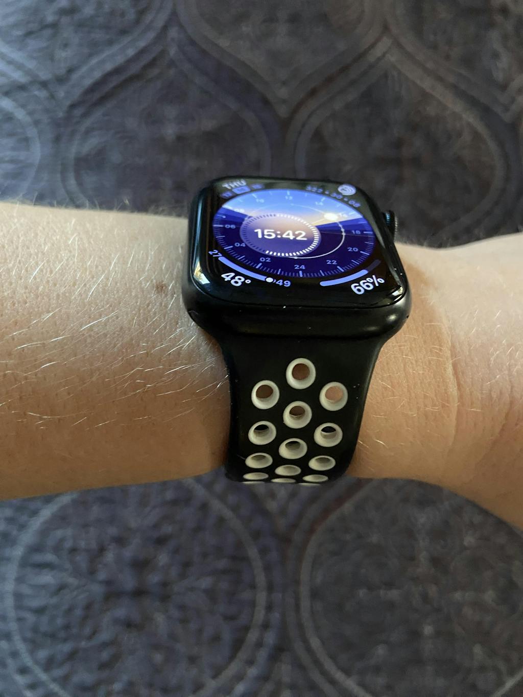 Black & White Silicone Sport Band for Apple Watch