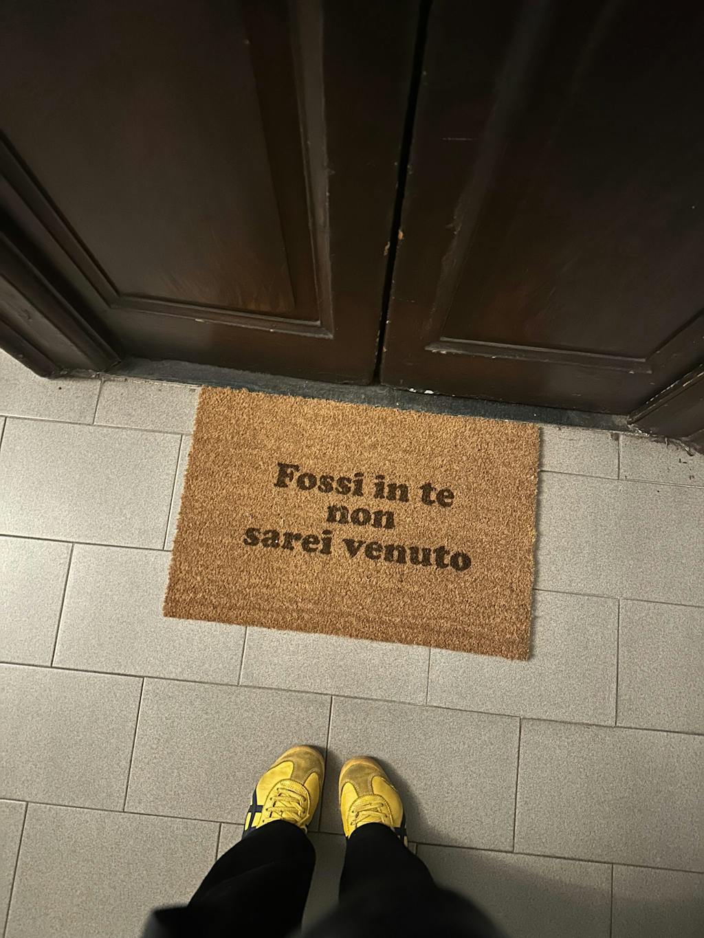 Fossi in te non sarei venuto